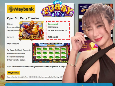 EGA88 big win RM2630 God of Wealth slot game payout screenshot