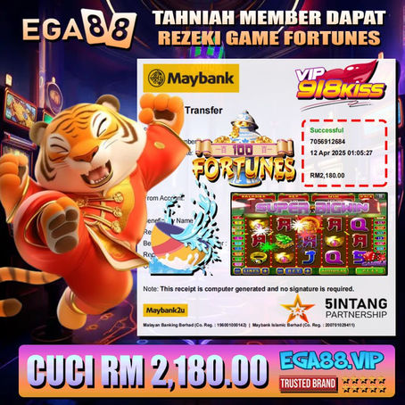 ⭐️TAHNIAH MEMBER EGA88 CUCI DALAM GAME 918KISS RM2600⭐️