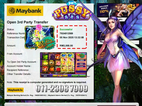 ⭐️TAHNIAH MEMBER EGA88 CUCI DALAM GAME PUSSY888 RM3000.00⭐️