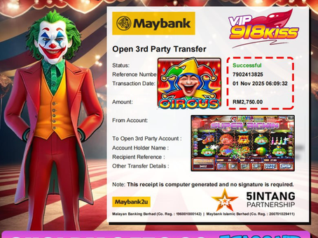 ⭐️TAHNIAH MEMBER EGA88 CUCI DALAM GAME 918KISS RM2750.00⭐️