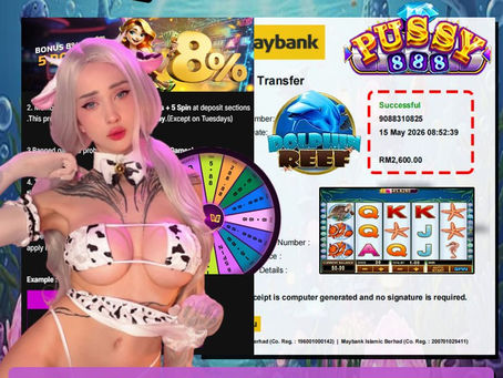 Dolphin Reef slot game RM2600 big win online casino Malaysia lucky winner