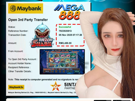 ⭐️TAHNIAH MEMBER EGA88 CUCI DALAM GAME MEGA888 RM3600.00⭐️