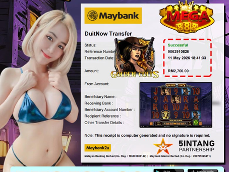 EGA88 member wins RM2700 with Golden Colts slot game big win screenshot