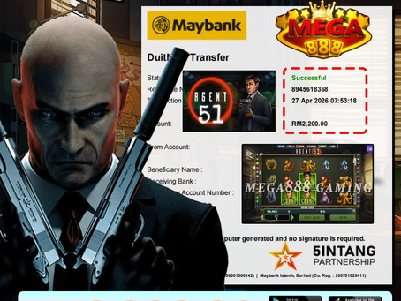 Player wins RM2200 on Agent 51 slot game at EGA88 online casino