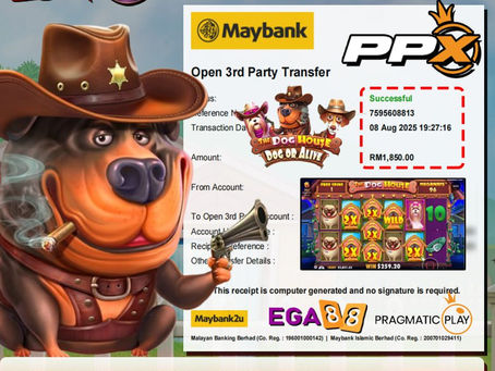 ⭐️TAHNIAH MEMBER EGA88 CUCI DALAM GAME PPX RM1850⭐️