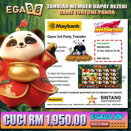 ⭐️TAHNIAH MEMBER EGA88 CUCI DALAM GAME 918KISS RM1950⭐️