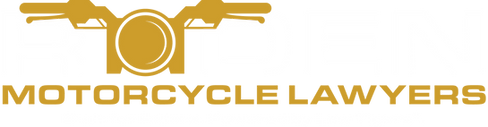 Roden Motorcycle Lawyers Logo White