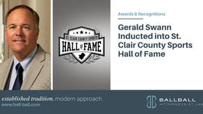 Gerald Swann Inducted into St. Clair County Sports Hall of Fame
