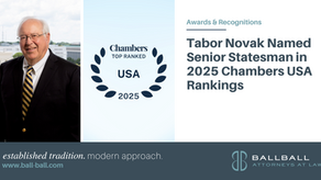Tabor Novak Named Senior Statesman in 2025 Chambers USA Rankings