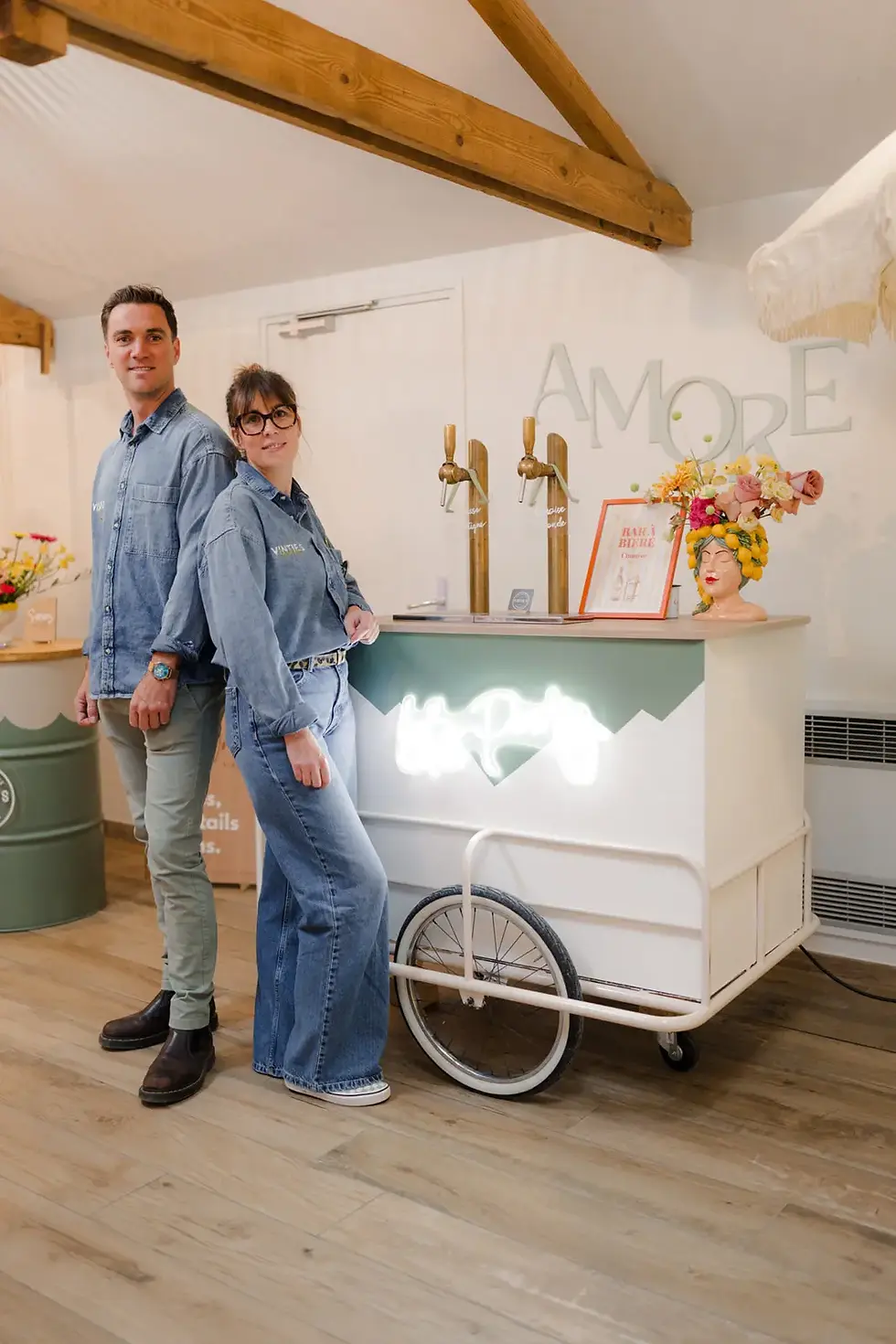 Notre espace Vintie’s au Salon Coup de Foudre, dédié à l’expérience boisson.