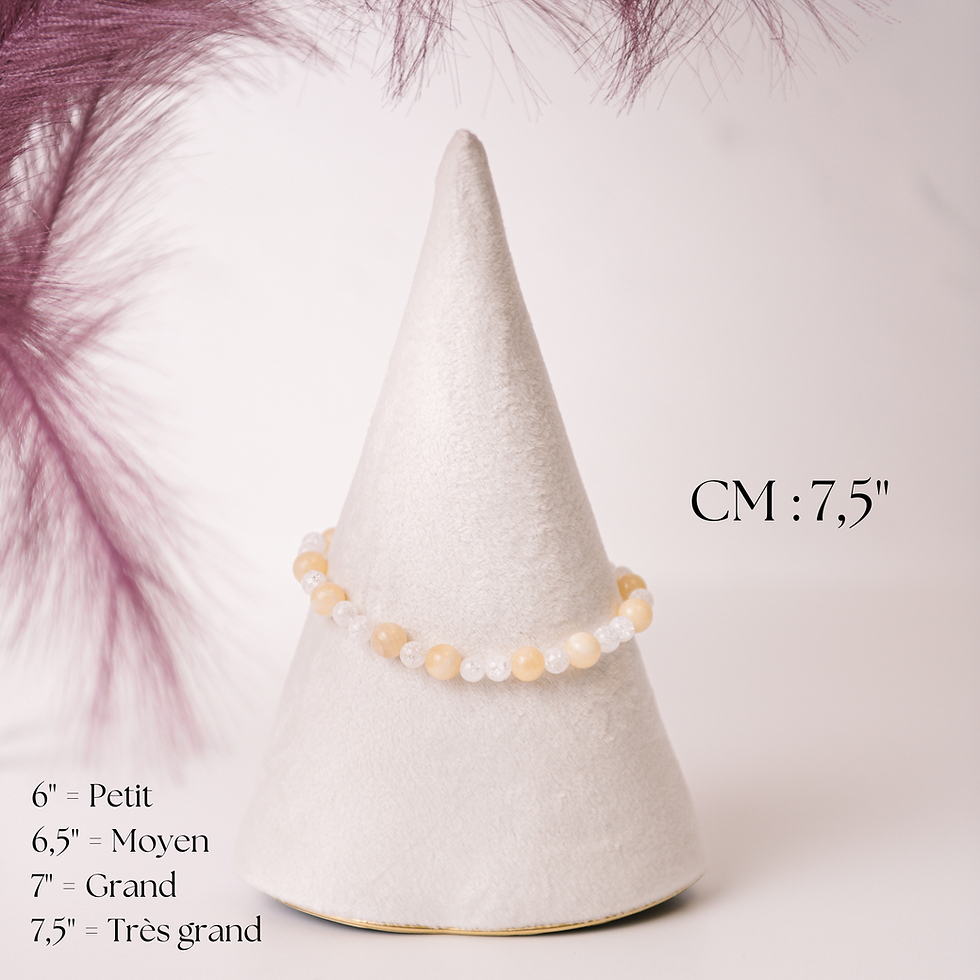 Miniature : Bracelet : Calcite miel