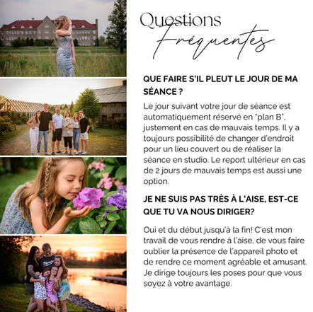 Déroulement d'une séance photo avec Charlène Gilbert photographe - Concept Gilbert