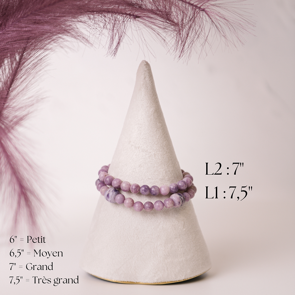 Miniature : Bracelet : Lépidolite