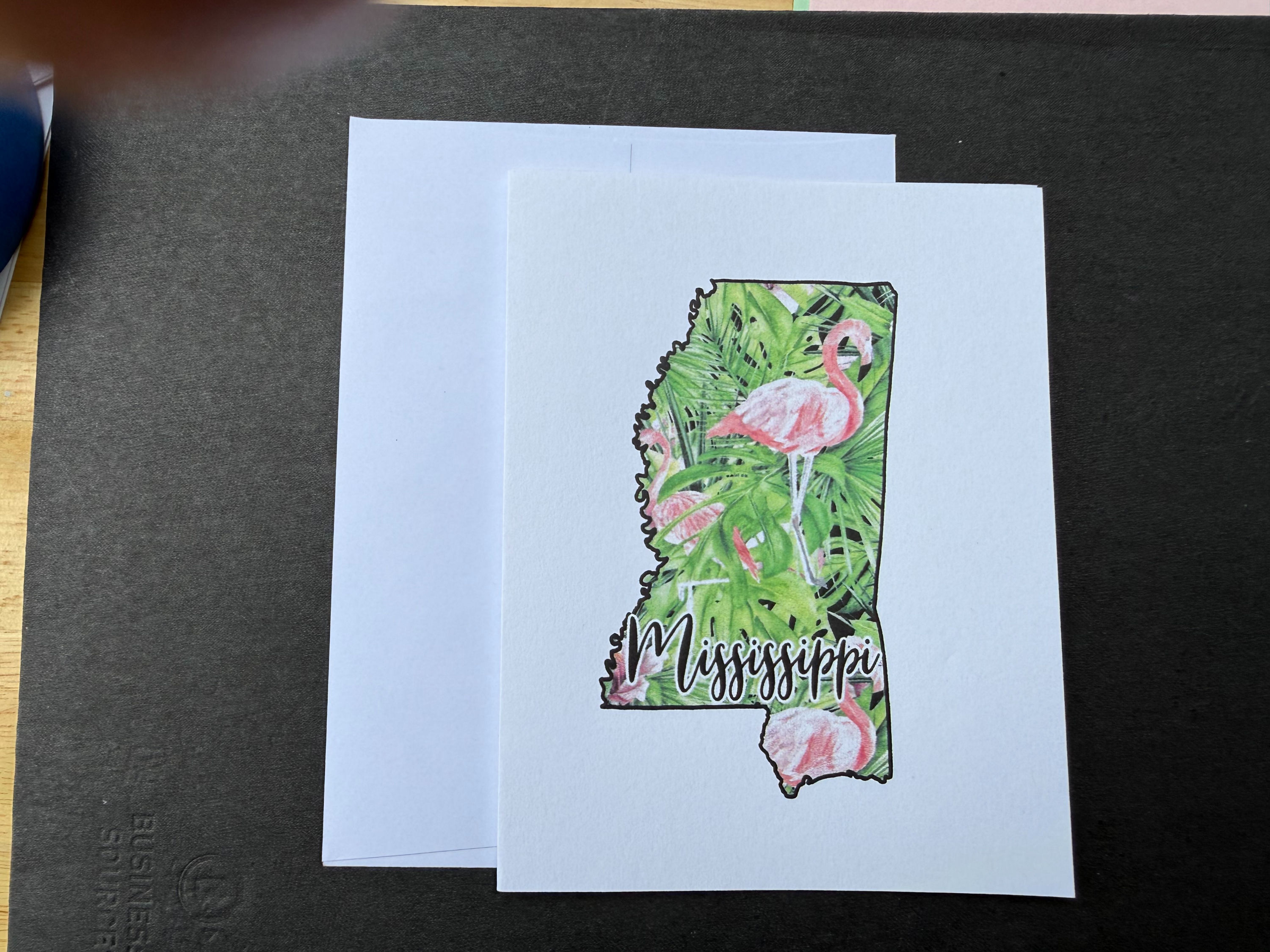 Mississippi with Flamingos Notecards