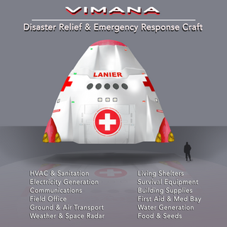 Giant ambulance that's part UFO and part SpaceX 