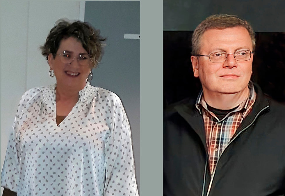 Á myndini síggjast t.v. Kristina Toftegaard Larsen og t.h. Sonni Jacobsen.