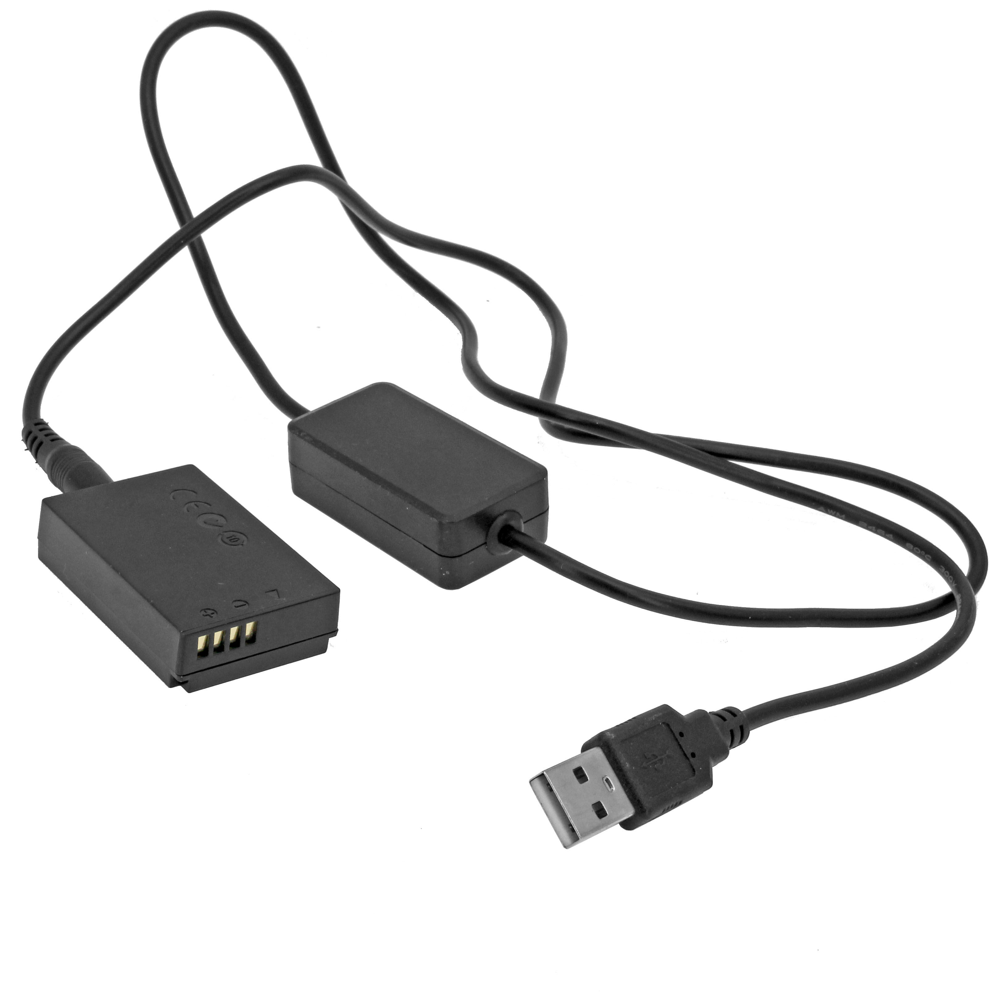 USB TO CANON LP-E12 HIGH POWER DUMMY BATTERY 40’ ADAPTER CABLE