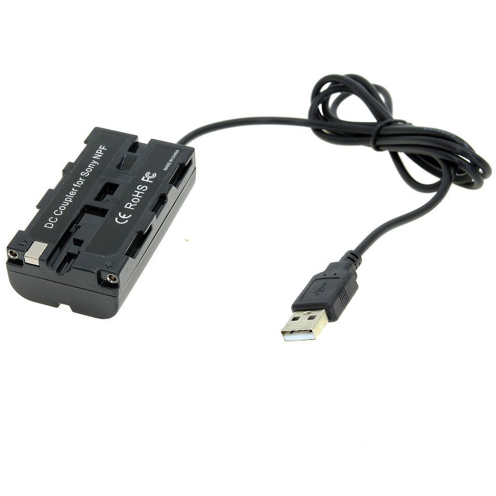 Thumbnail: SONY L-SERIES BATTERY 40" ADAPTOR CABLE W/ 3.1 Amp POWER SUPPLY