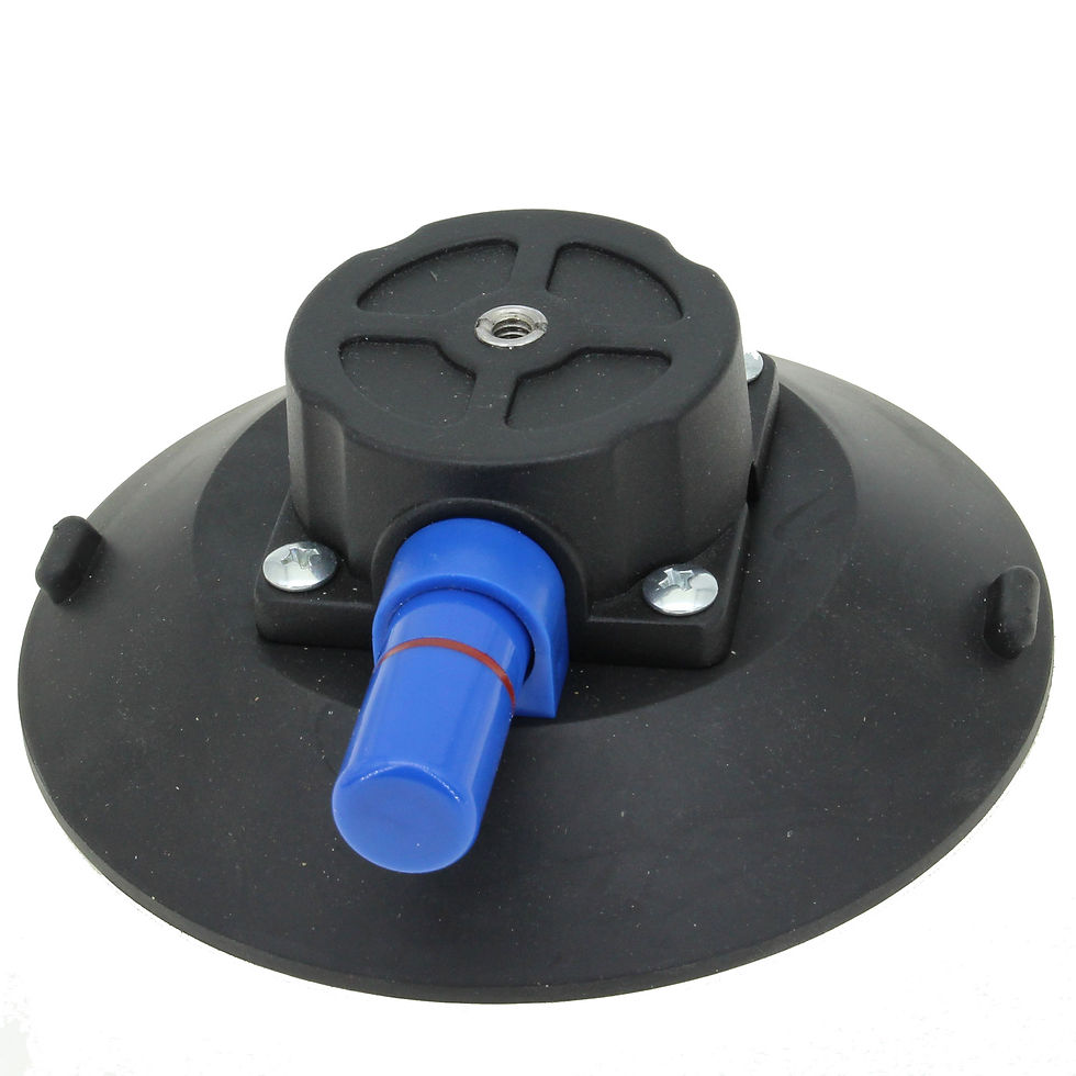 6" Suction Cup 1/4"-20 camera mount - 100 lb holding capacity