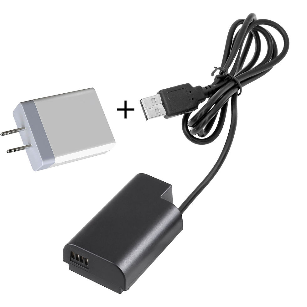 Thumbnail: USB TO PANASONIC LUMIX DC-S1 (DMW-DCC16) ADAPTER CABLE w/ 3.1A USB POWER SUPPLY