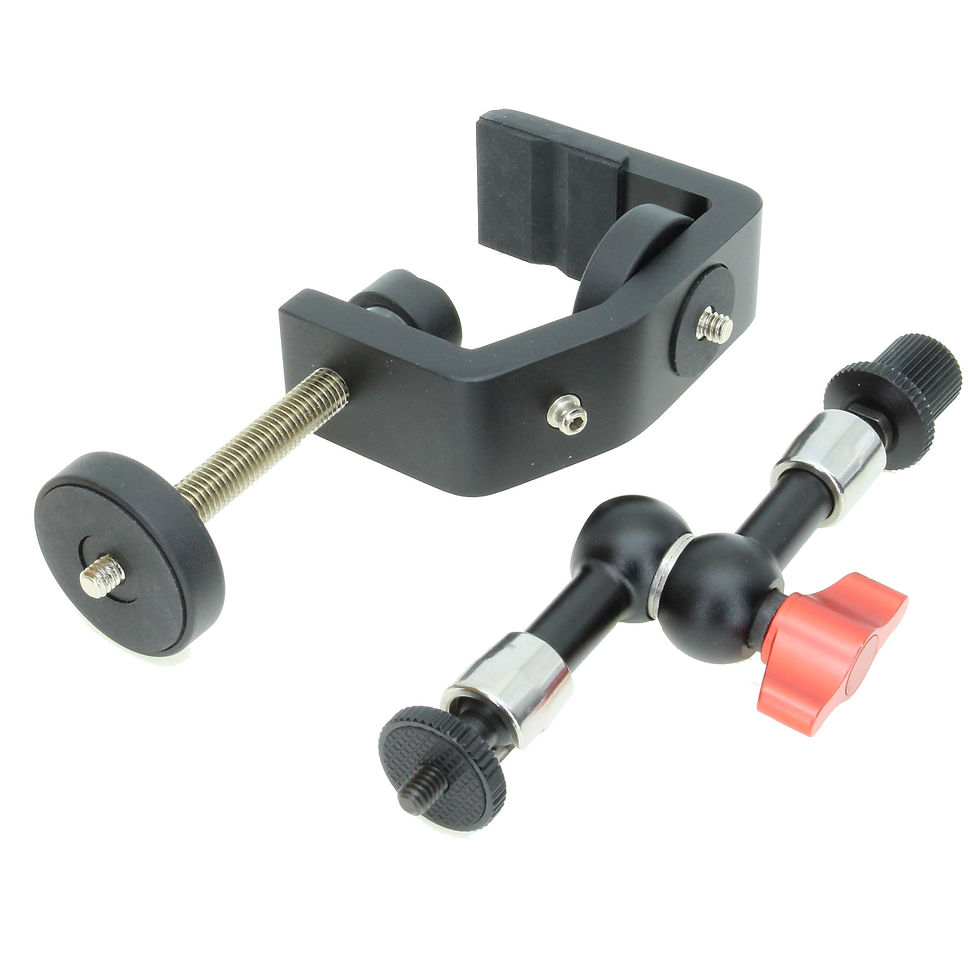 Thumbnail: Clamp with Heavy Duty 7" Articulated Arm Mount