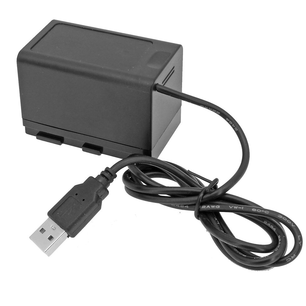Thumbnail: USB to  Canon BP-A30 Dummy Battery 40" Straight  Adaptor Cable