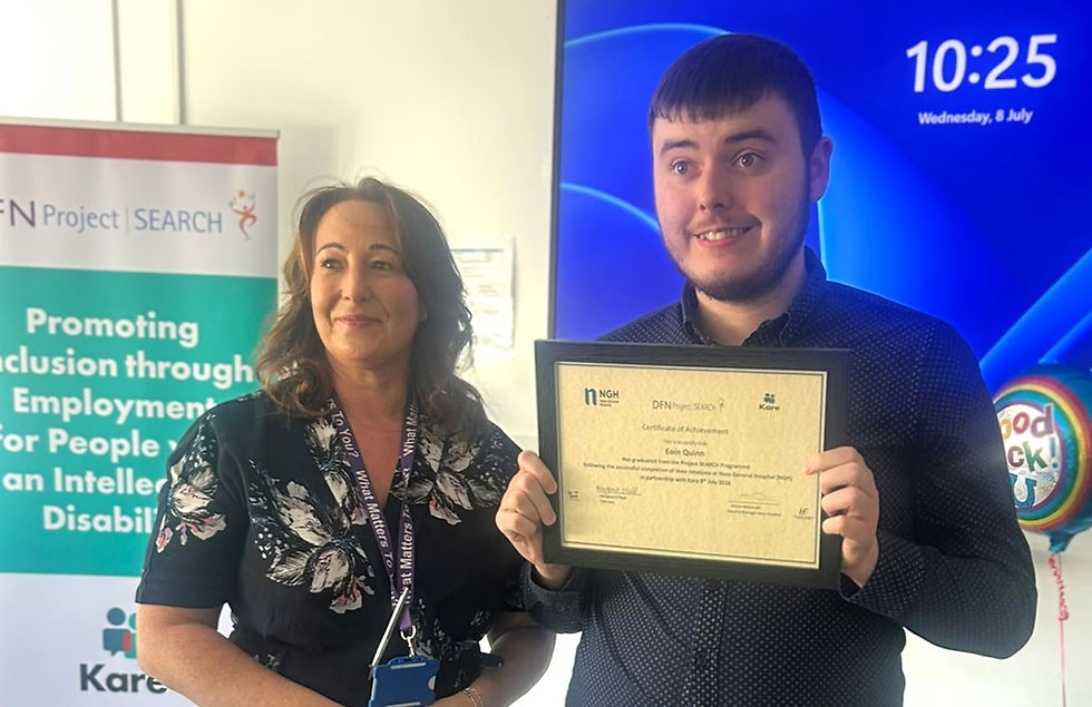 Celebrations at this year's Project SEARCH graduation