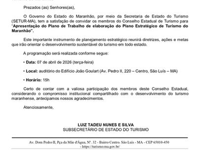 Governo do Maranhão apresenta plano estratégico para fortalecer o turismo estadual