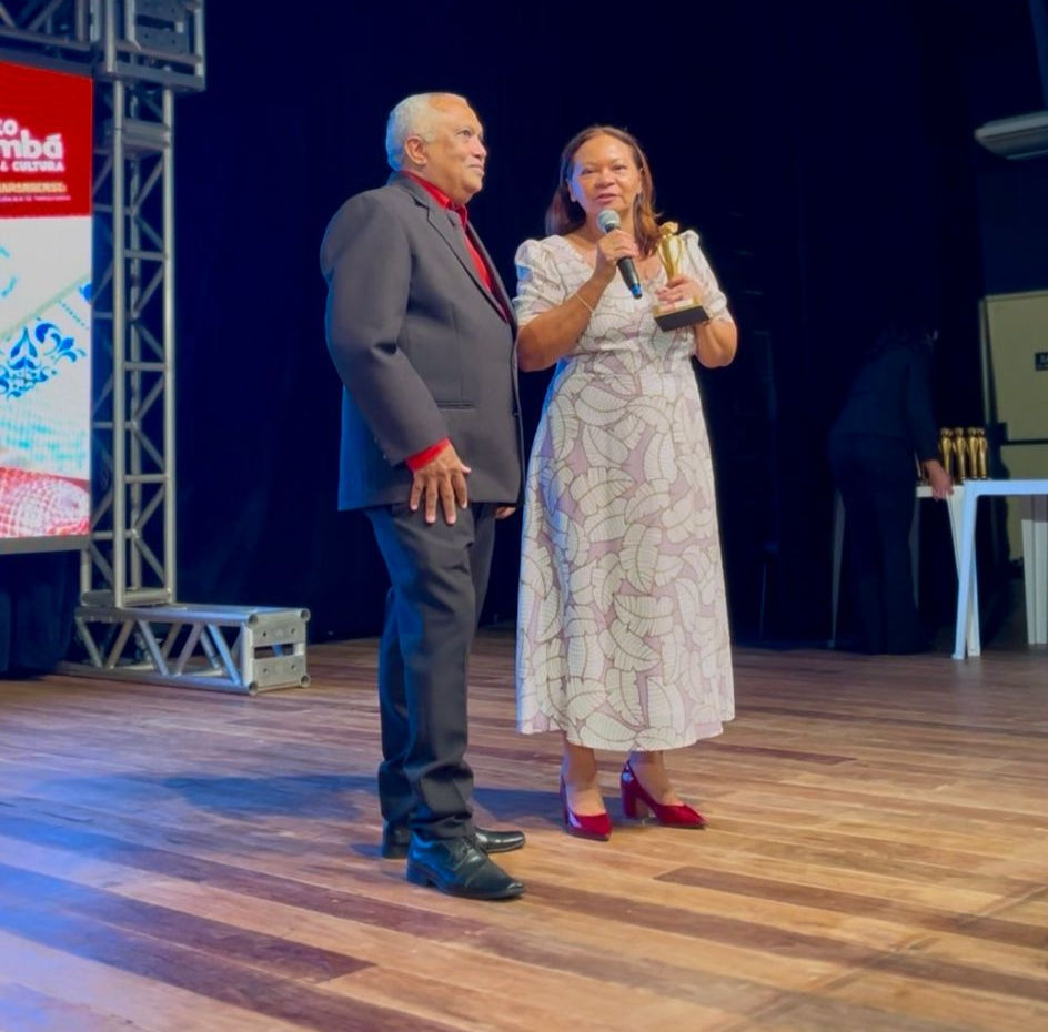 Diretora Regional do Sesc, Rutineia Amaral Monteiro em sua fala de agradecimento