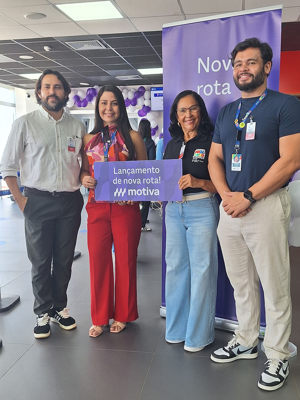 A secretária Socorro Araújo e seu staff de Comunicação 