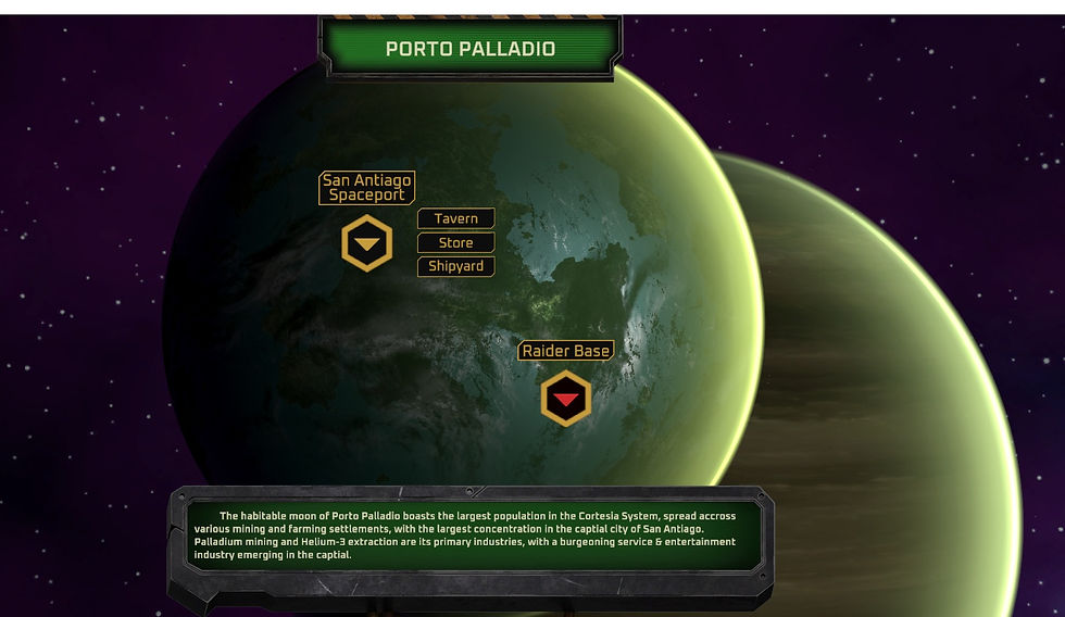 Porto Palladio's Landing Map.