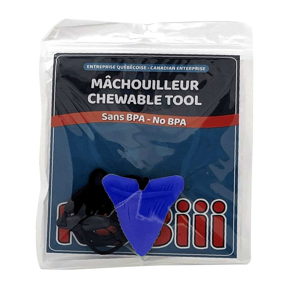 Thumbnail: Chewable Shark Tooth Necklace Sensory Toy - Chewable toy