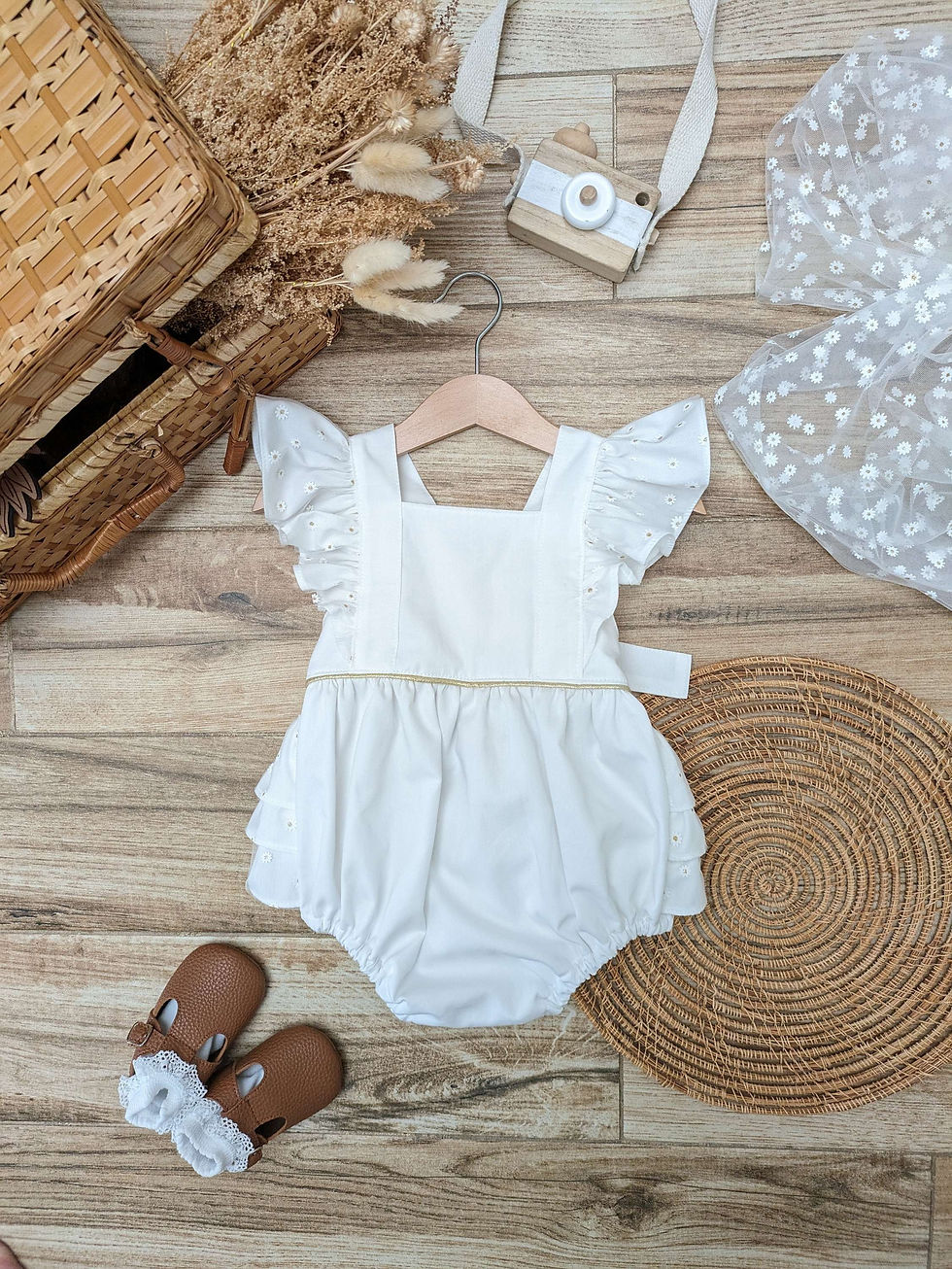 Miniature : Barboteuse Willie - Tulle Marguerite