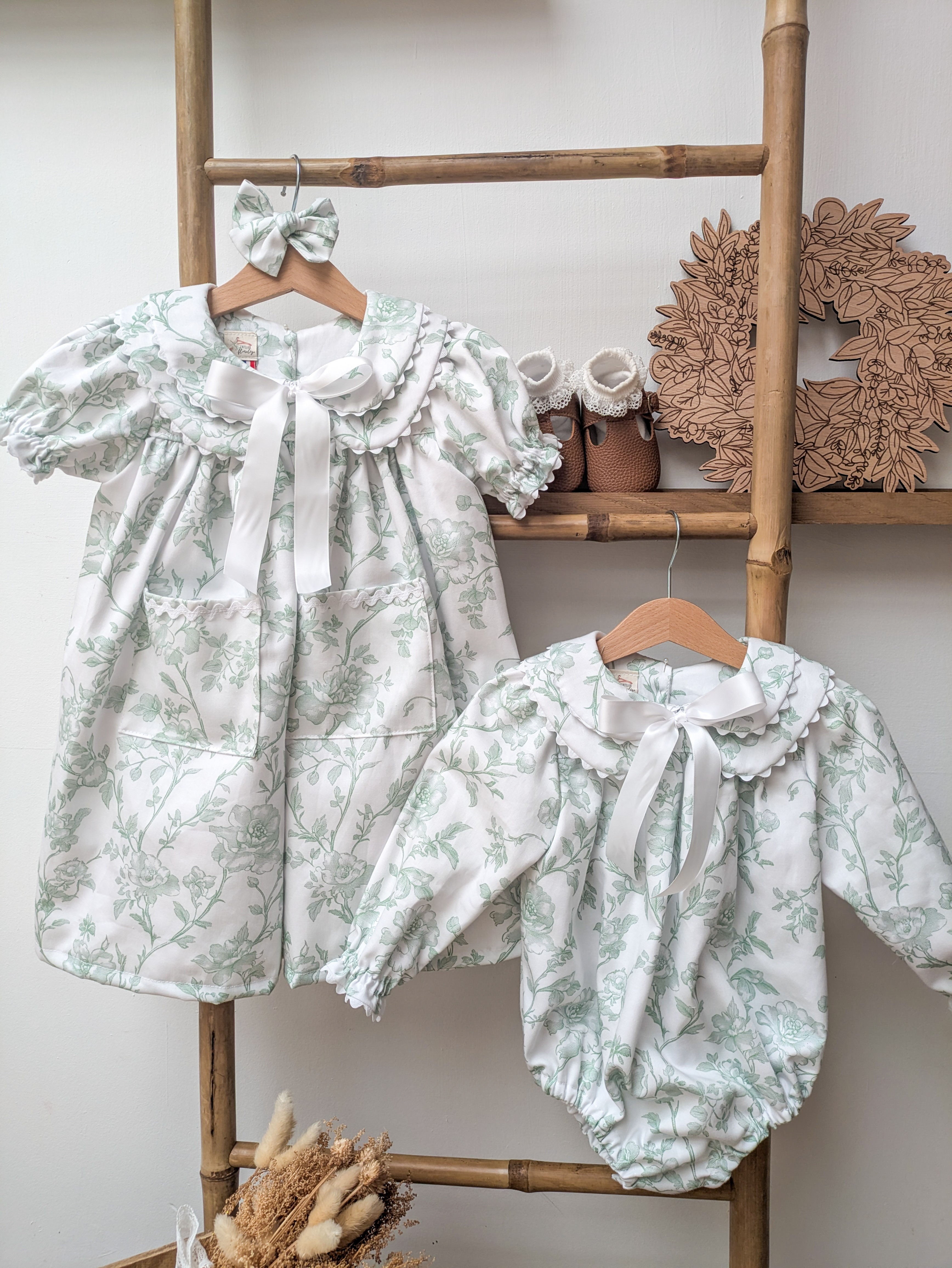 Robe Orphée - Rosée Vert Amande