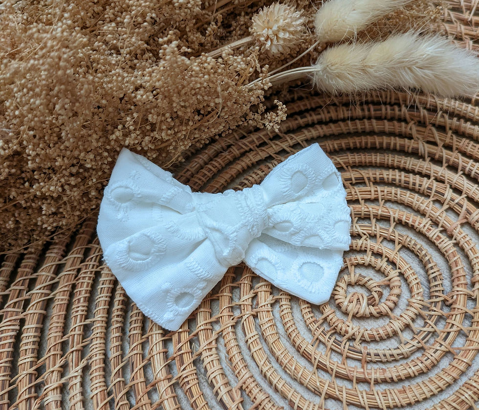 Noeud Butterfly Alma Blanche