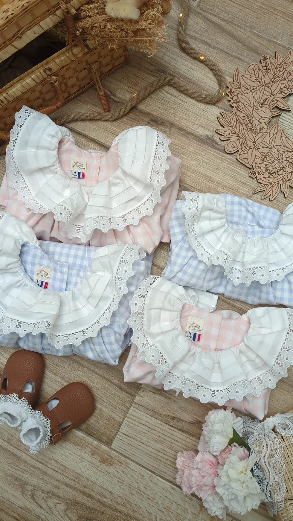 Miniature : Robe Hanaé - Vichy Bleu Clair 
