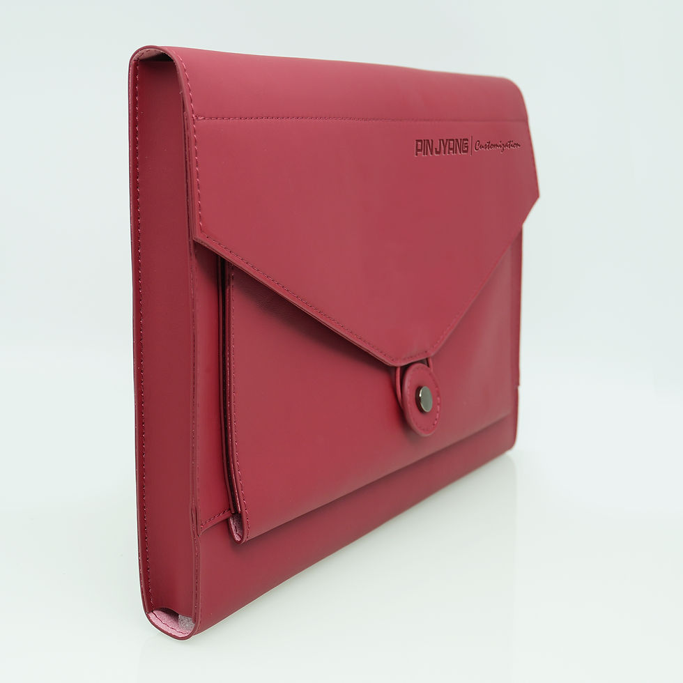 縮圖：品匠客製皮革房仲文件包091半側面