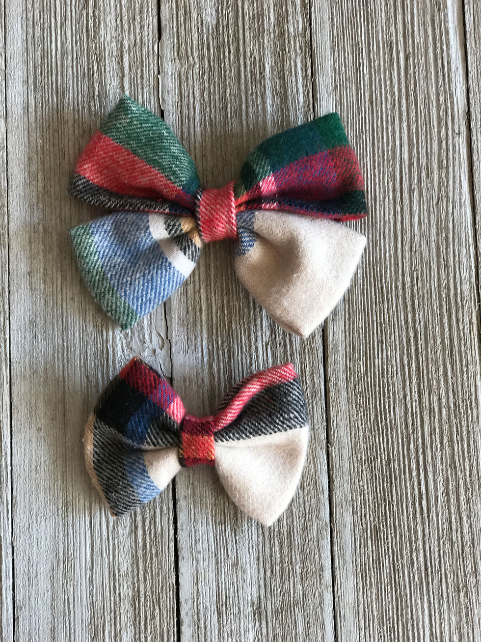 Thumbnail: Plaid mini bow