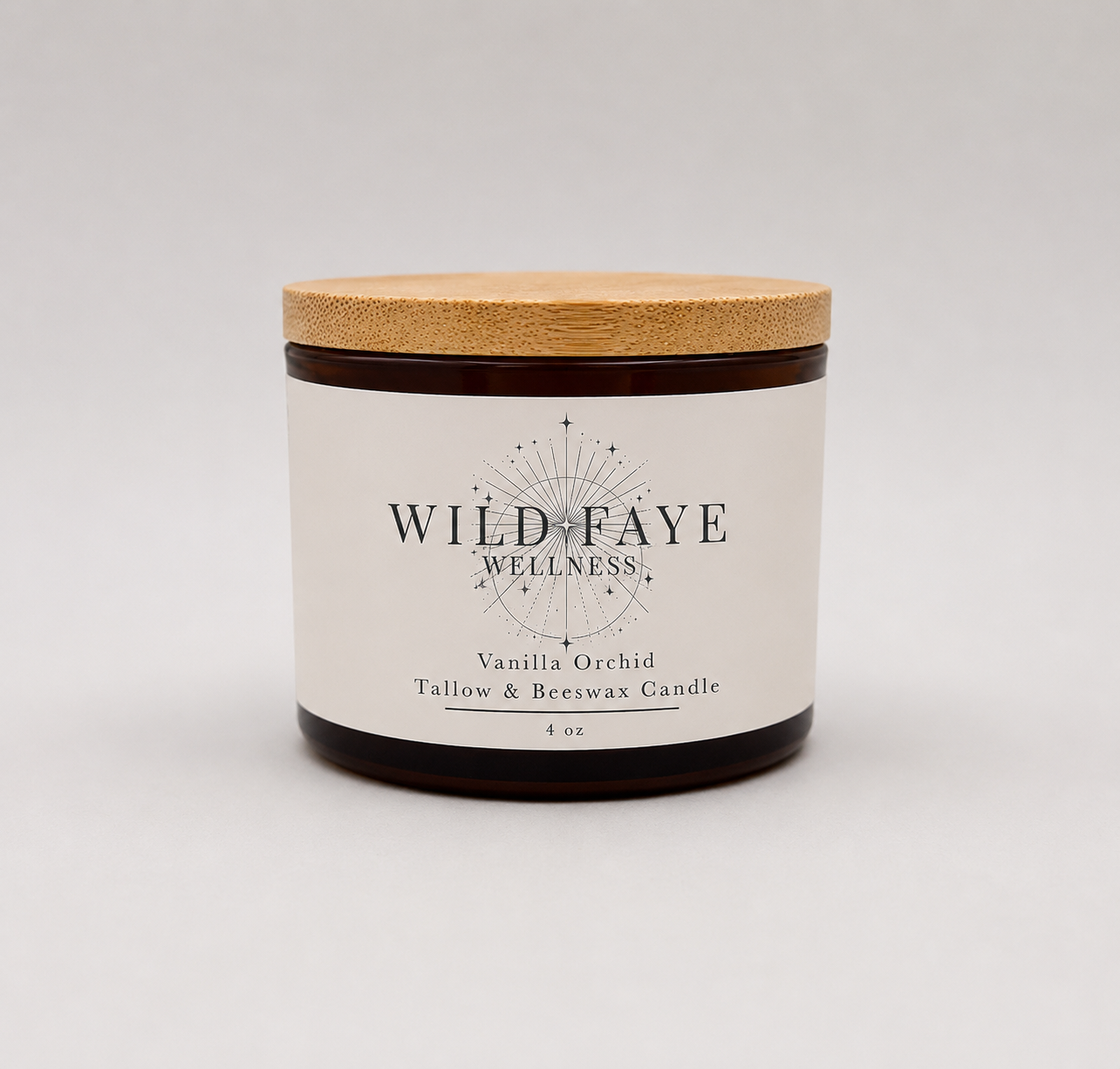 Vanilla Orchid Tallow & Beeswax Candle