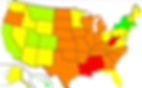 Obesity rates in the United States