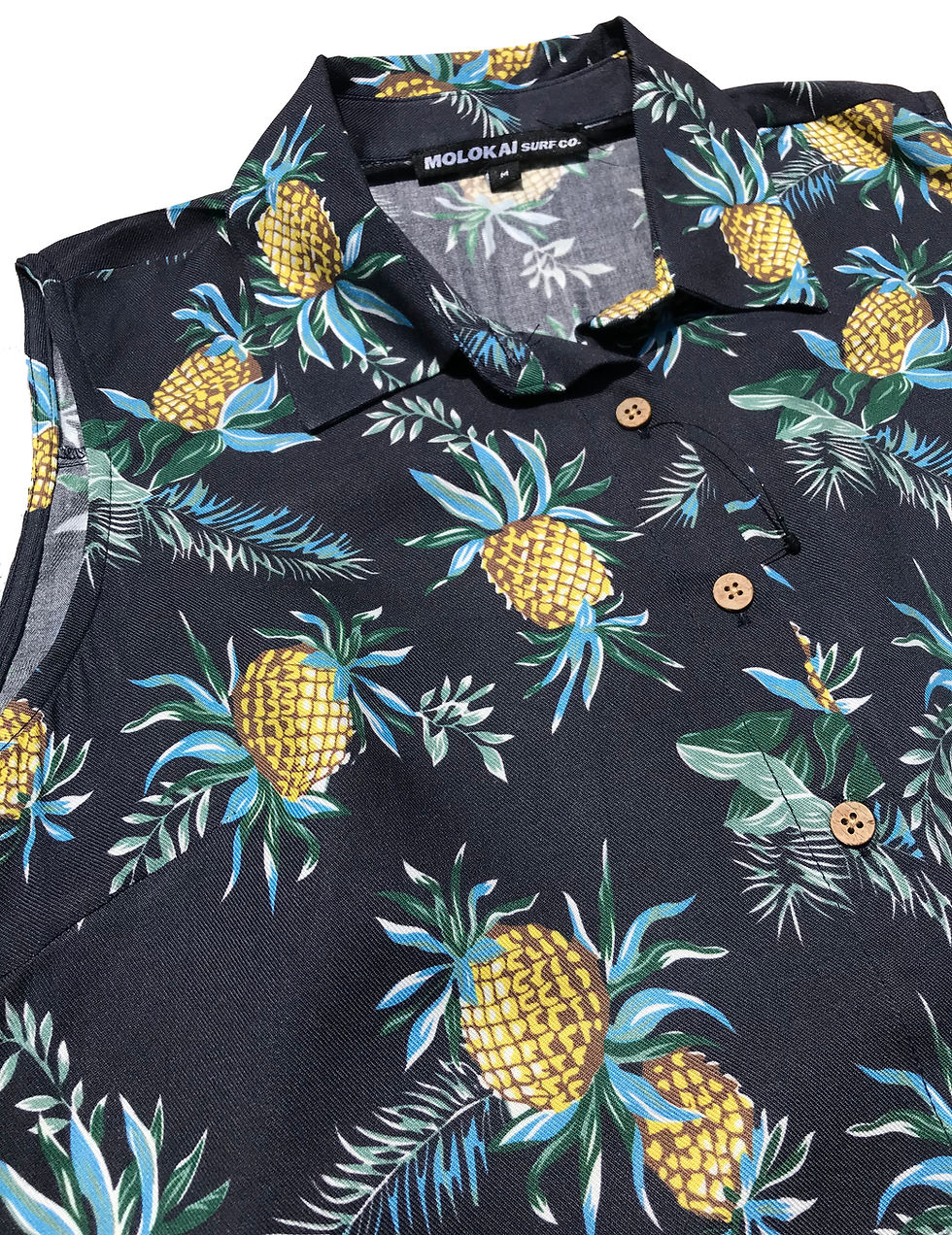 Thumbnail: Navy Pineapples (Sleeveless)