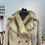 Thumbnail: cream faux fur jacket