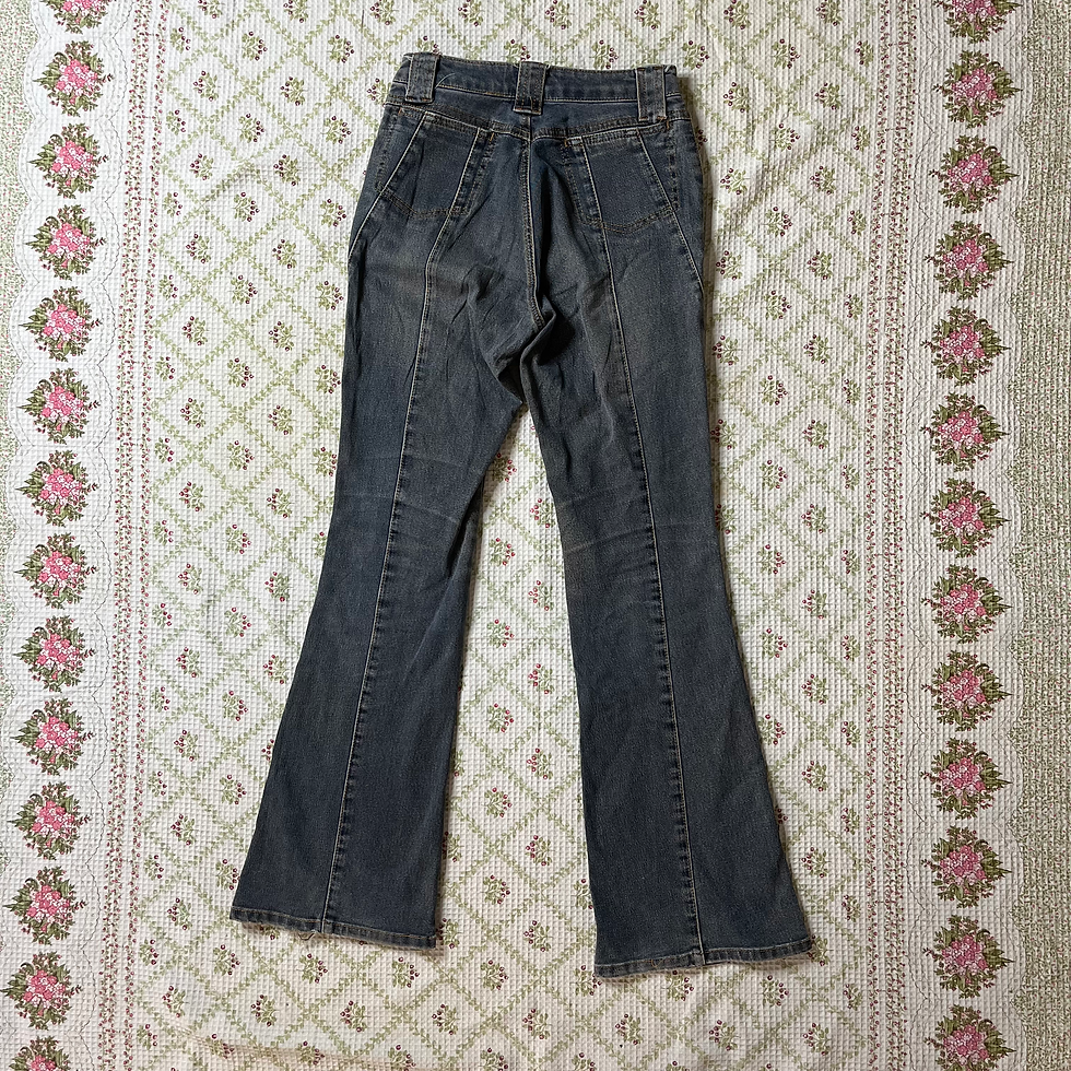 Thumbnail: grey bootcut jeans (~S)