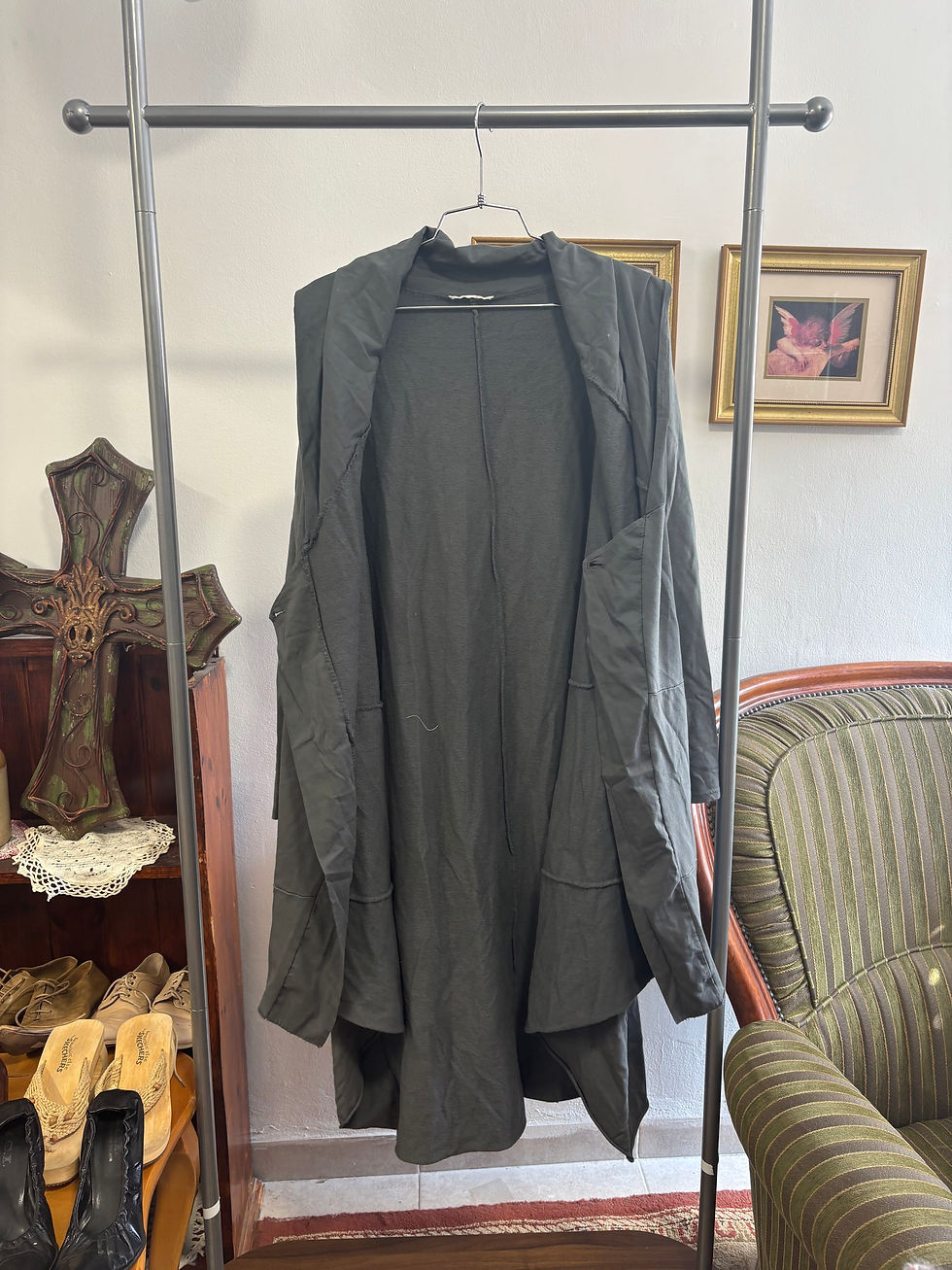 Thumbnail: cotton long cardigan/dress