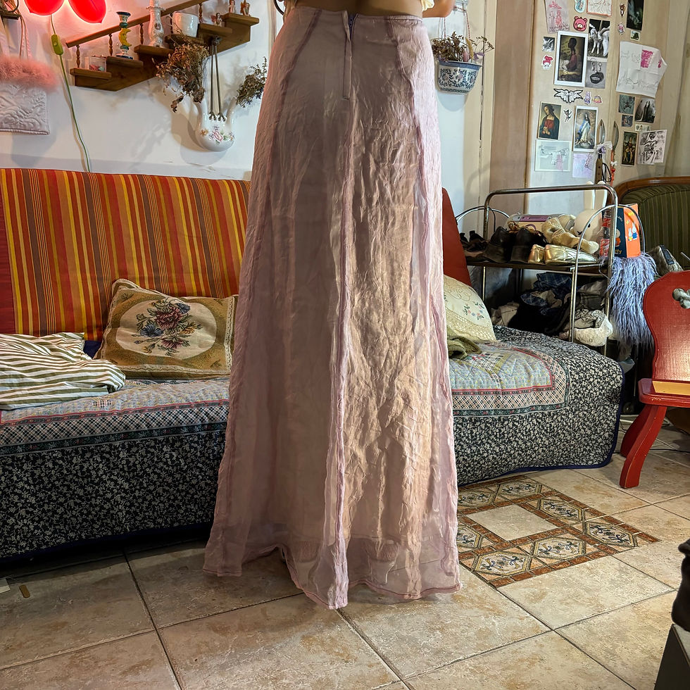 Thumbnail: iridescent lilac maxi skirt (XXS-S)