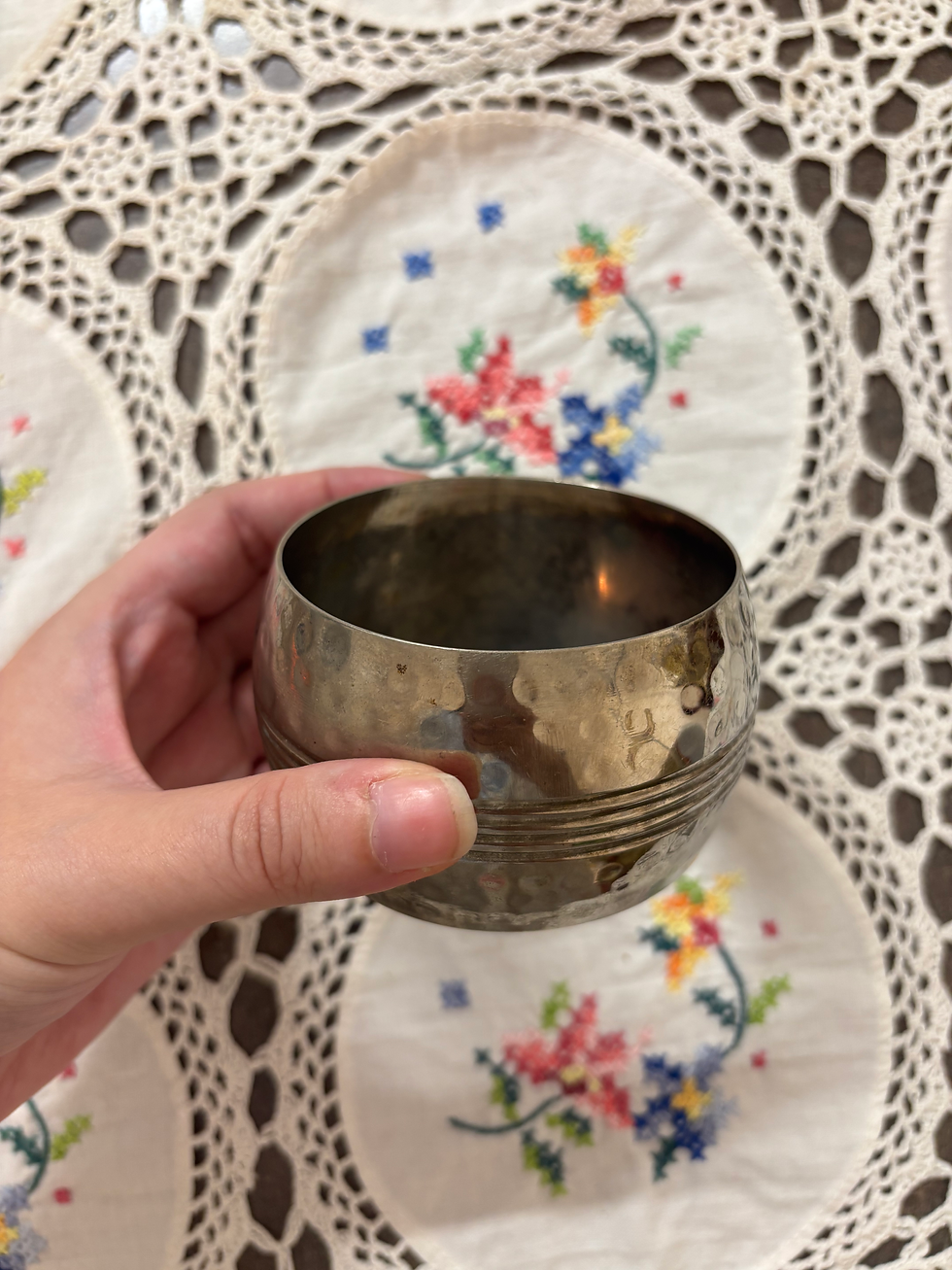 Thumbnail: wide silver-tone bangle