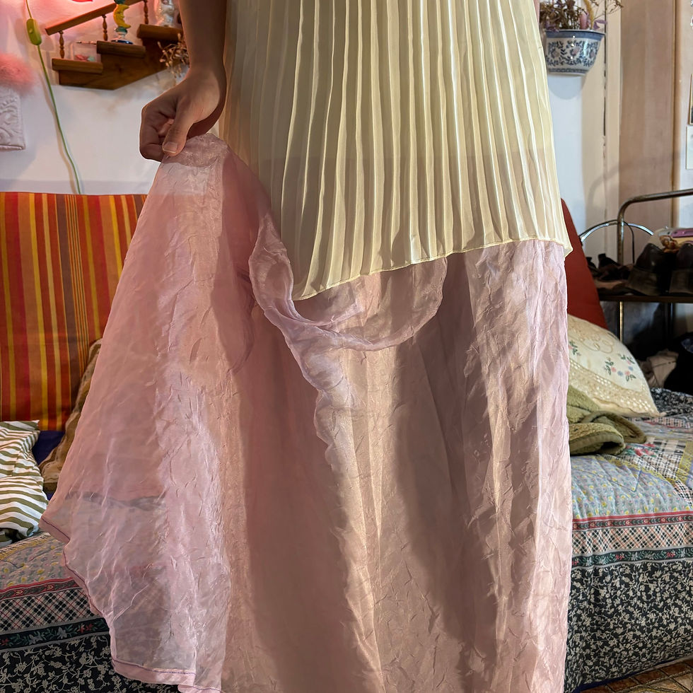 Thumbnail: iridescent lilac maxi skirt (XXS-S)