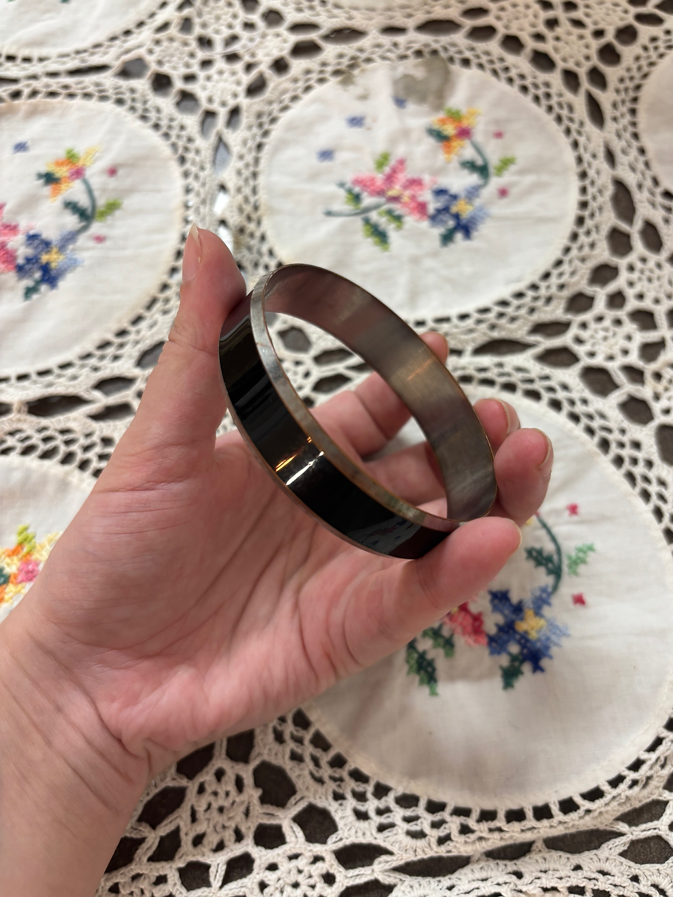 Thumbnail: black shiny bangle