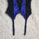 Thumbnail: black & blue corset top (32B)