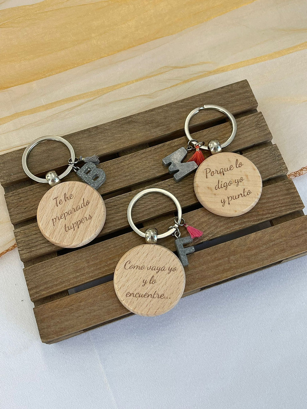 Miniatura: Llavero "frase de Madre" madera